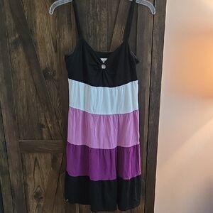 LOFT Colorblock Midi Dress